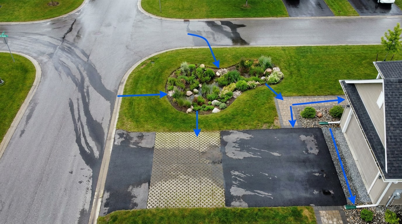 Your Lot Sends 27,000 Gallons of Runoff Into the Street Every Year. AI Knows Exactly Where It Goes.