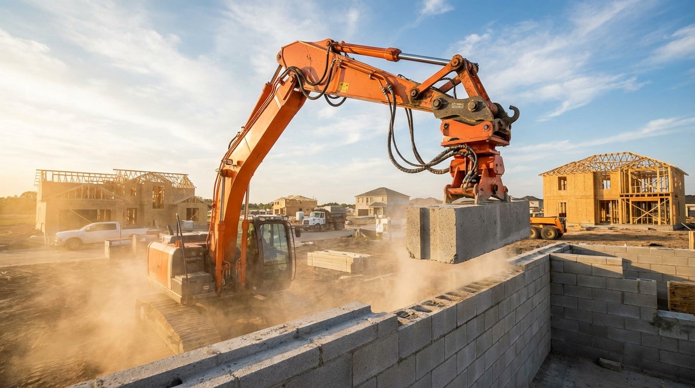 This Robot Lays 360 Blocks an Hour. Your Bricklayer Does 40.