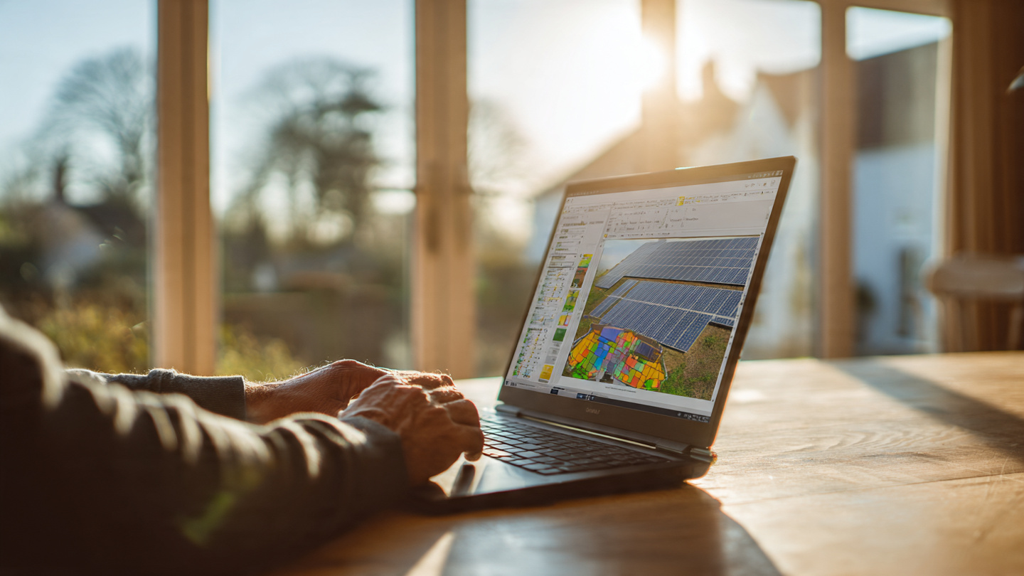 A rooftop solar panel installation with outdated AI tax credit calculations